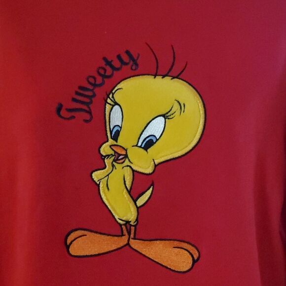 Twenty Warner Bros. Lipstick Red Sweatshirt XL - Picture 2 of 4